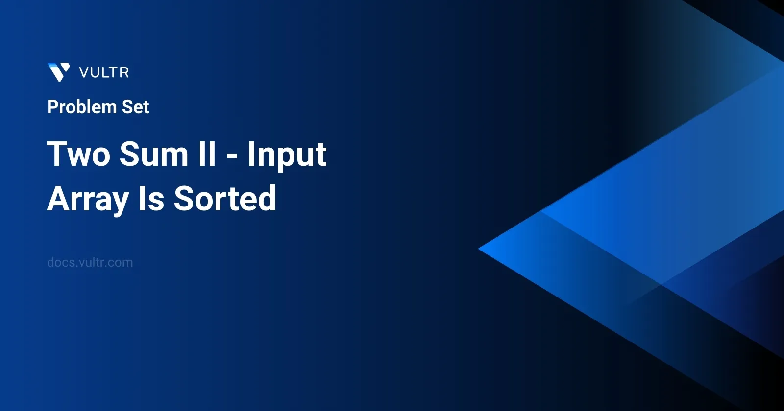 Two Sum II - Input Array Is Sorted header image