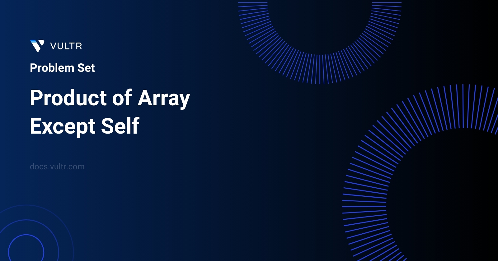238. Product of Array Except Self - Solutions and Explanation | Vultr Docs