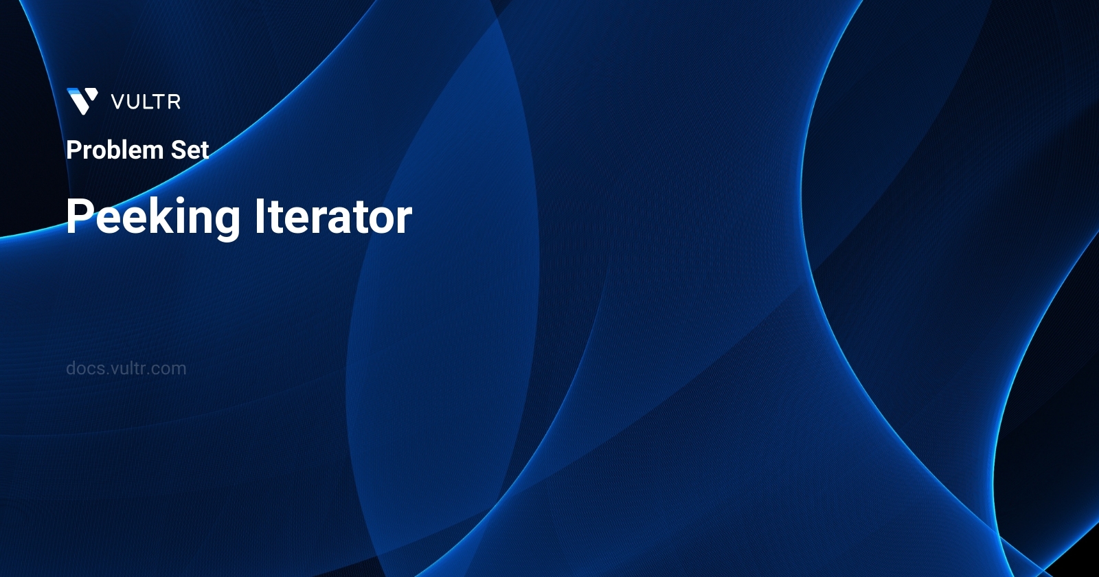 Peeking Iterator header image