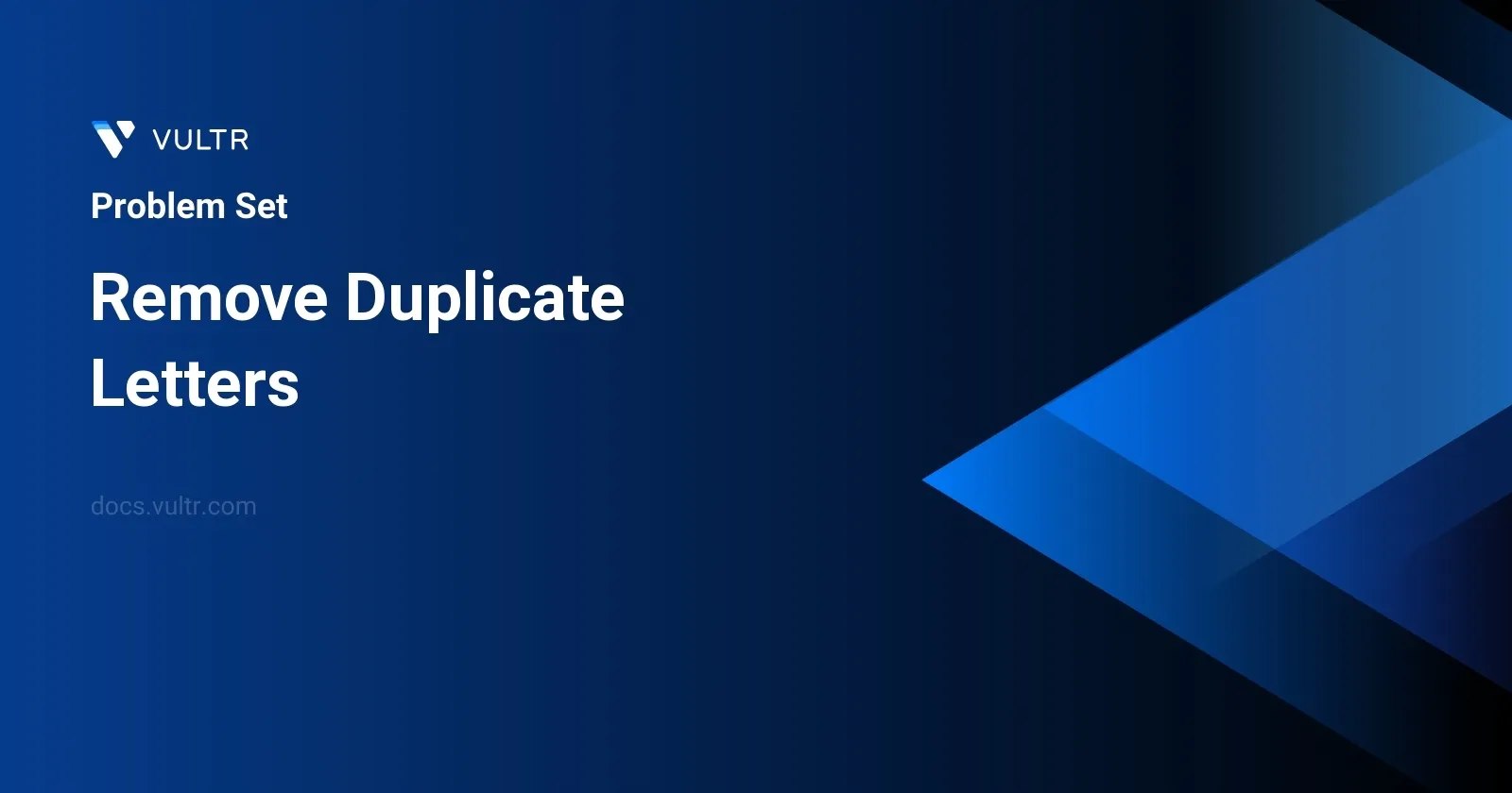Remove Duplicate Letters header image