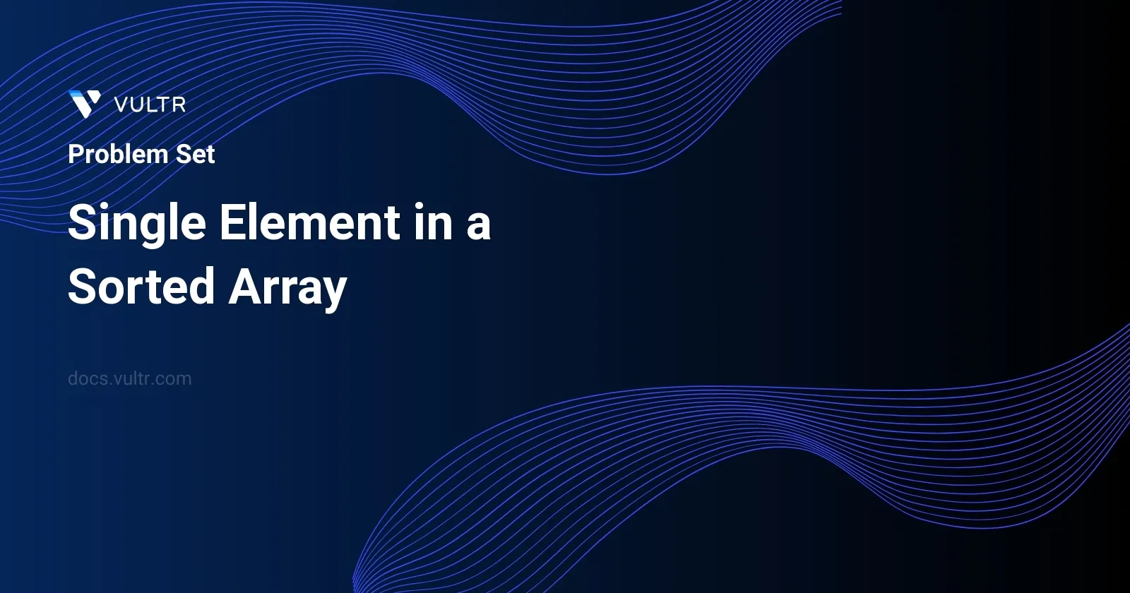 Single Element in a Sorted Array header image