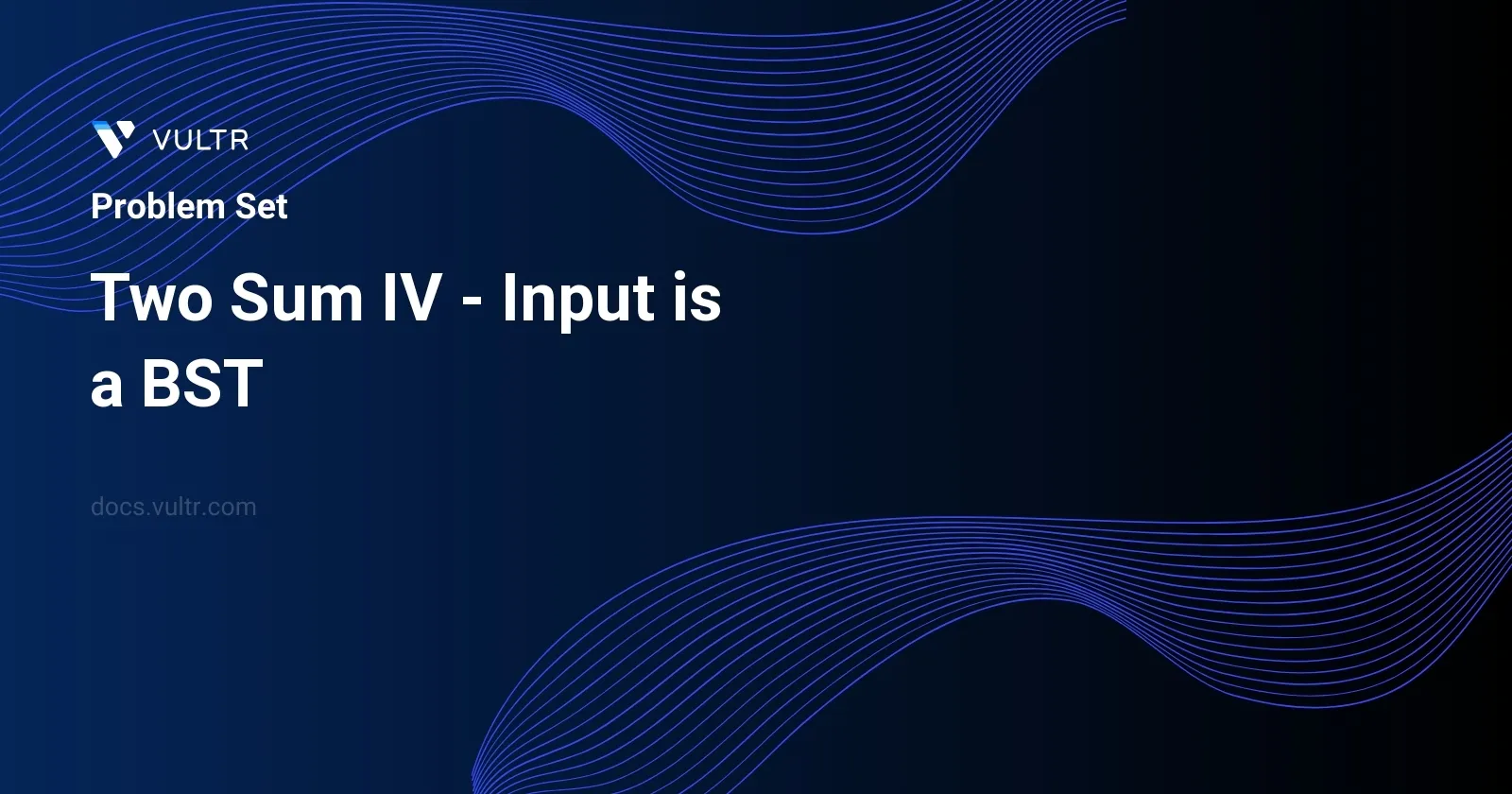 Two Sum IV - Input is a BST header image