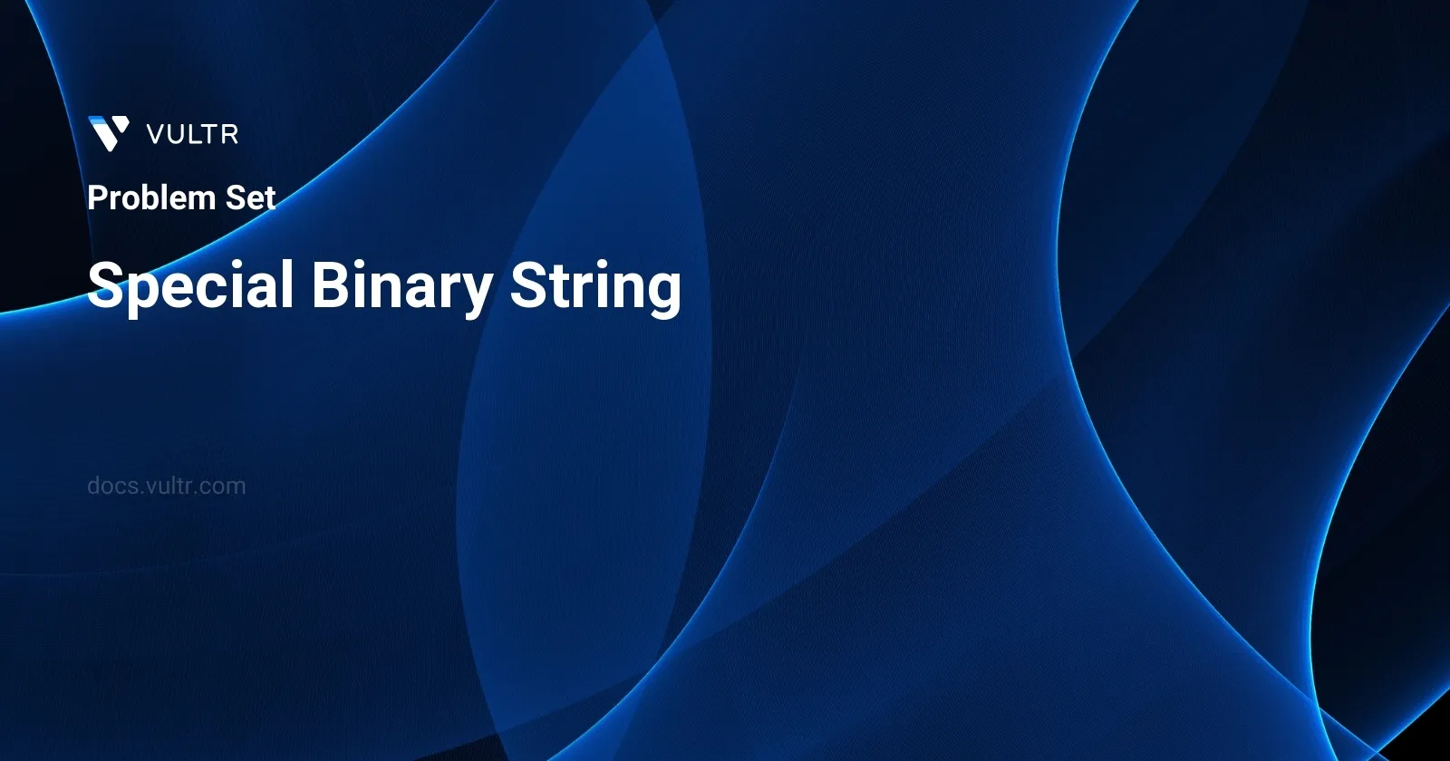 Special Binary String header image