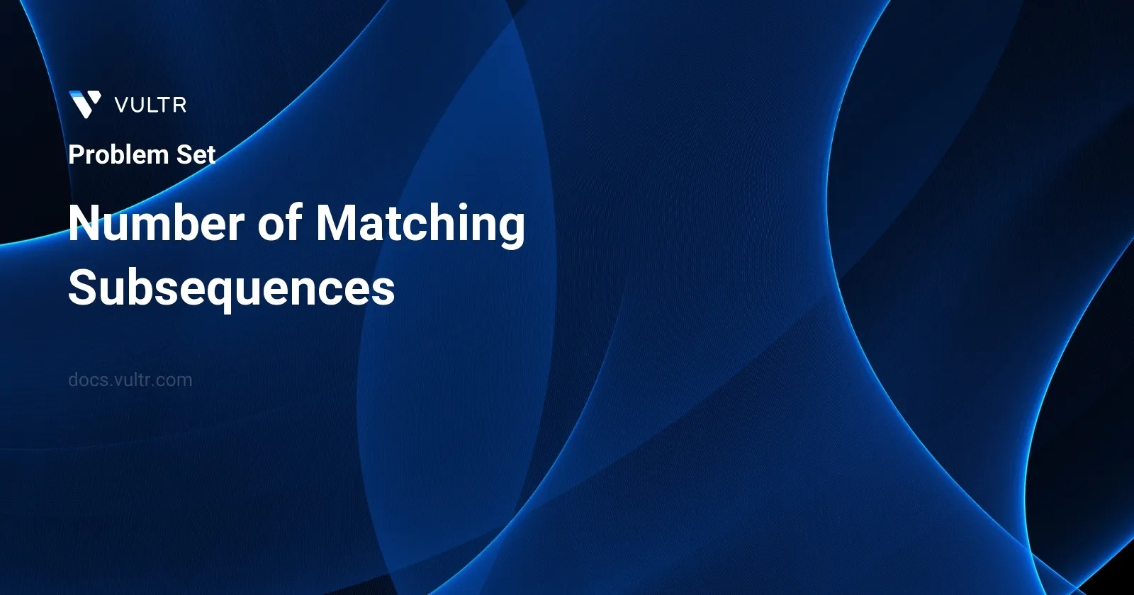 Number of Matching Subsequences header image