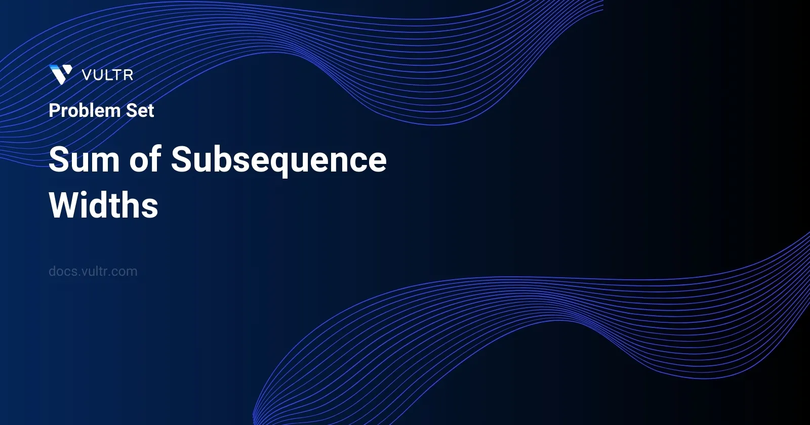 Sum of Subsequence Widths header image