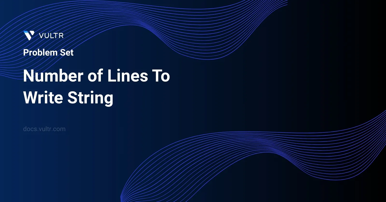Number of Lines To Write String header image