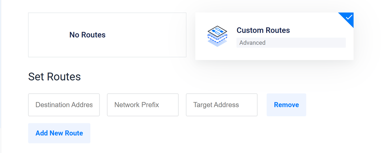 Set Up Static Routes