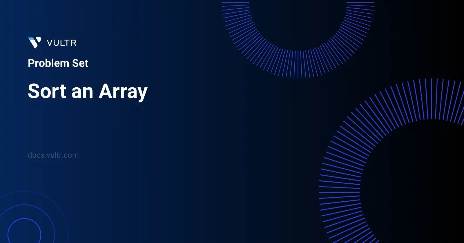 Sort an Array header image
