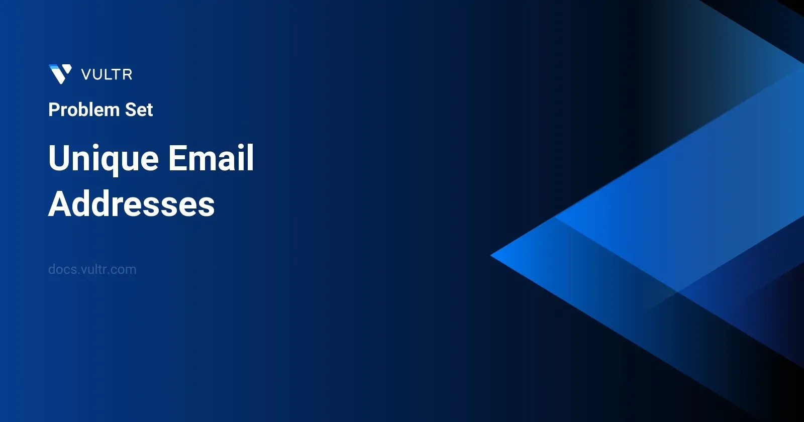 Unique Email Addresses header image