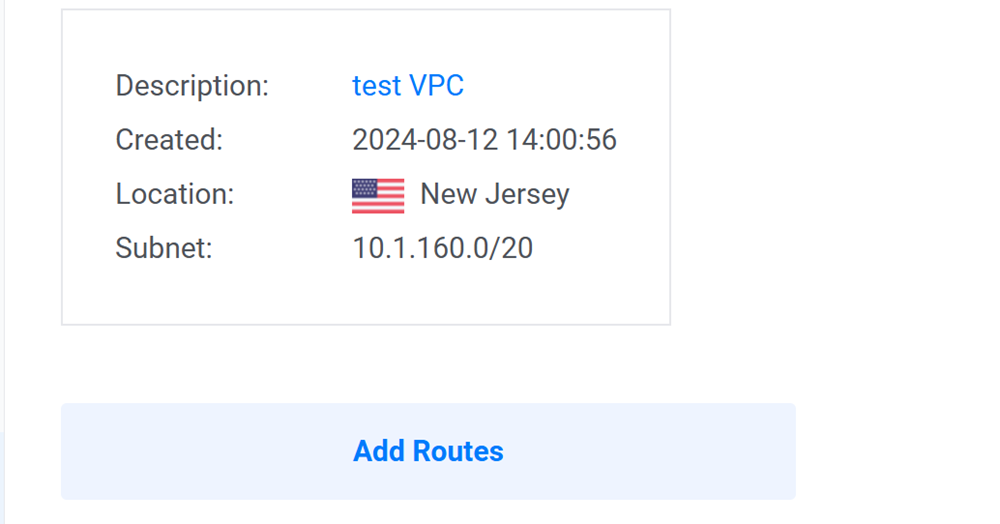 Add Routes a VPC Network