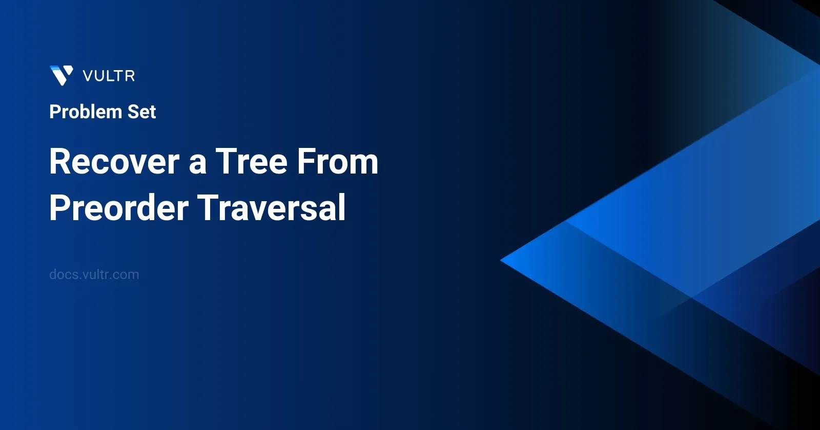 Recover a Tree From Preorder Traversal header image