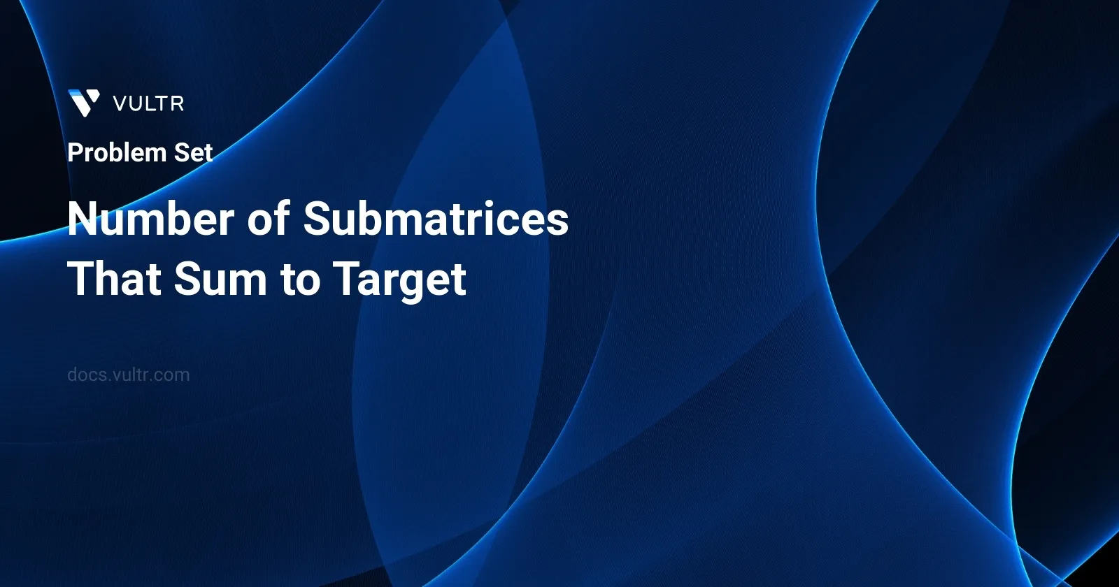 Number of Submatrices That Sum to Target header image