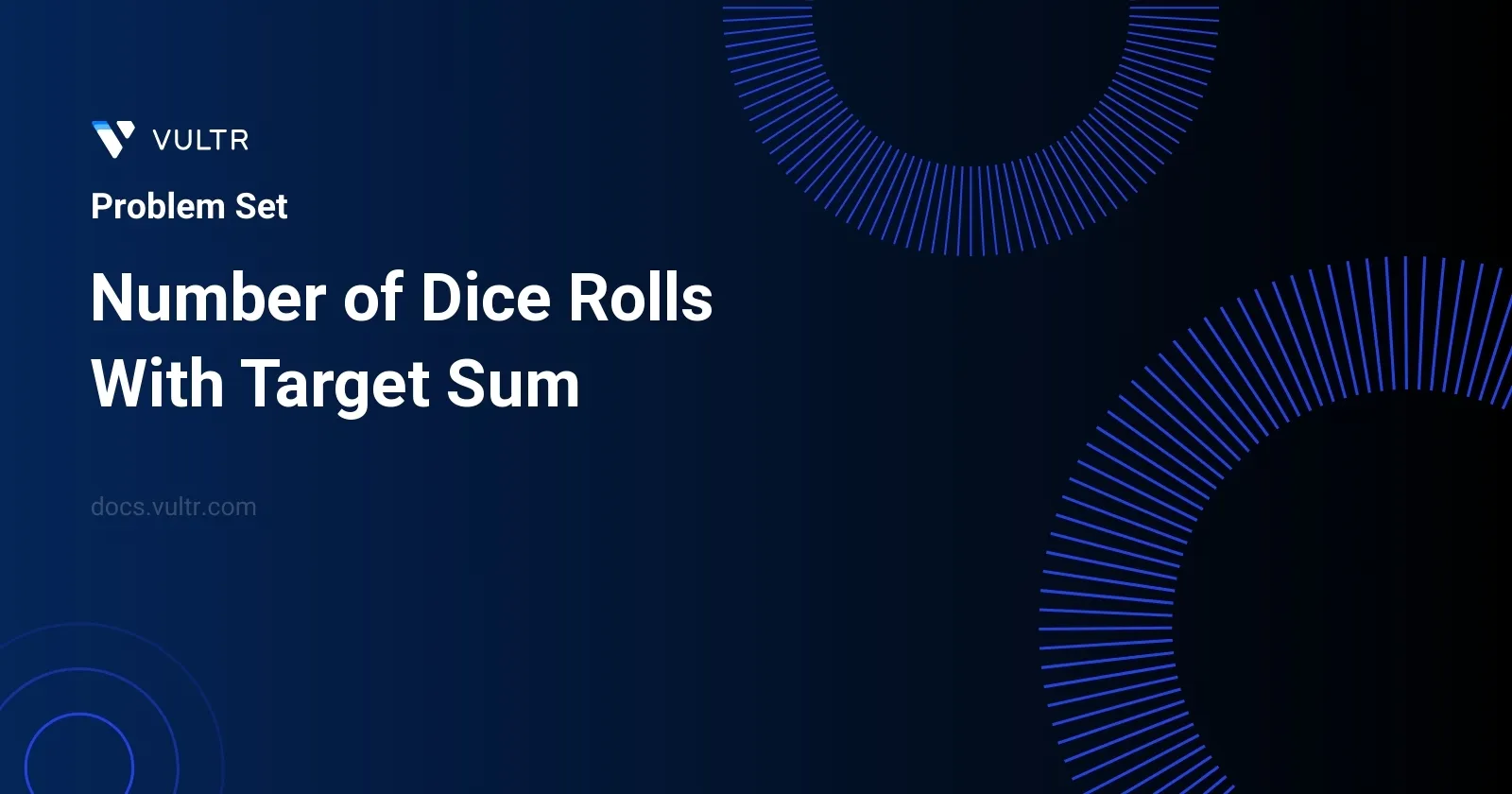 Number of Dice Rolls With Target Sum header image