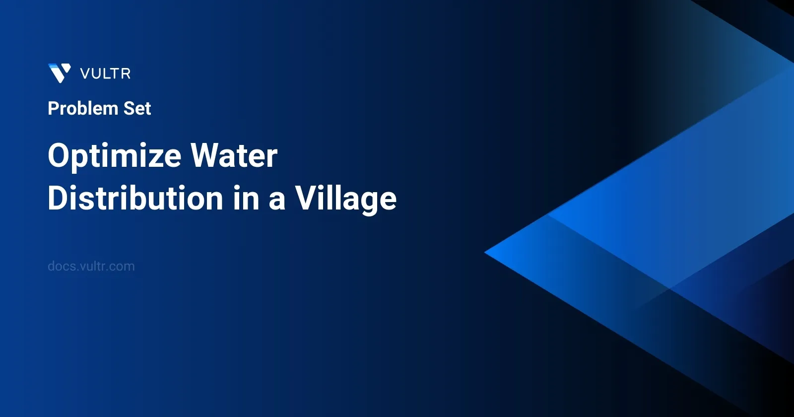 Optimize Water Distribution in a Village header image