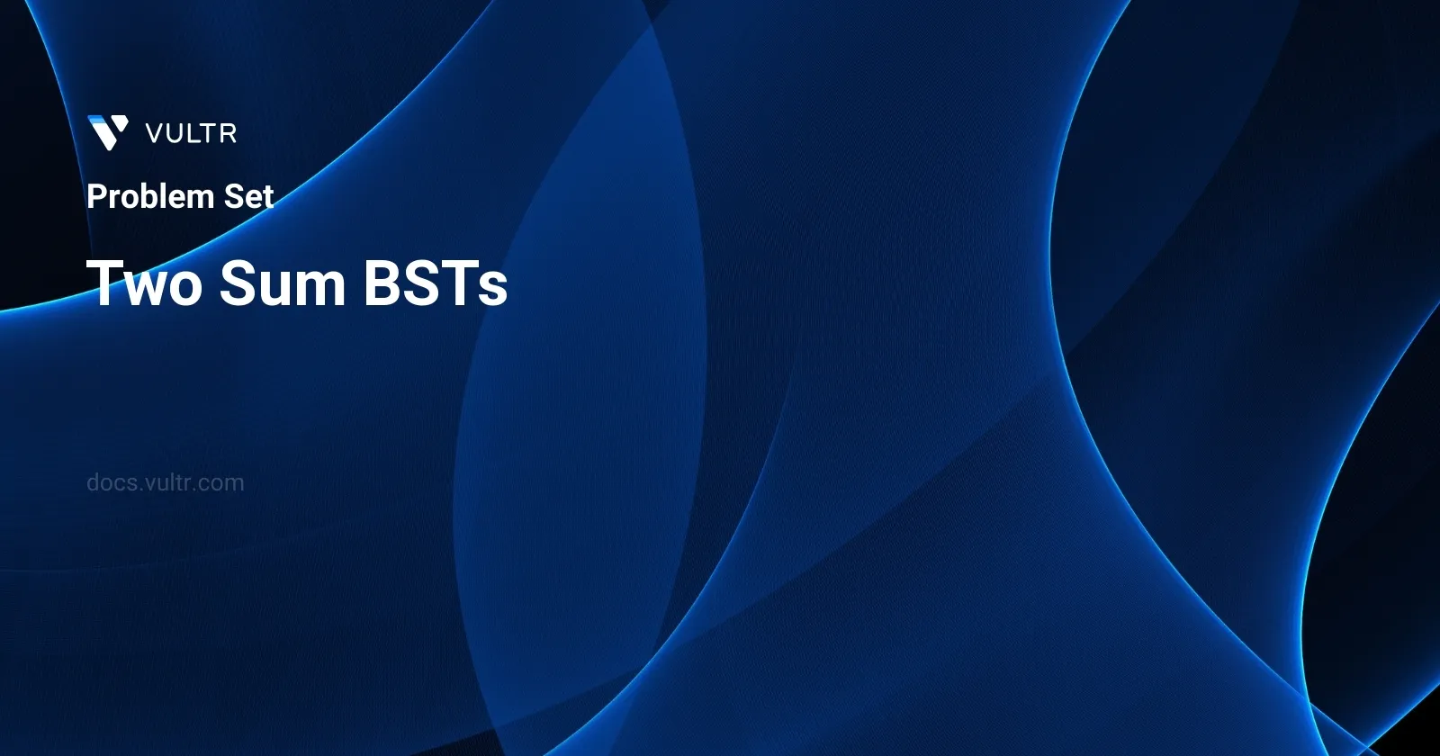 Two Sum BSTs header image