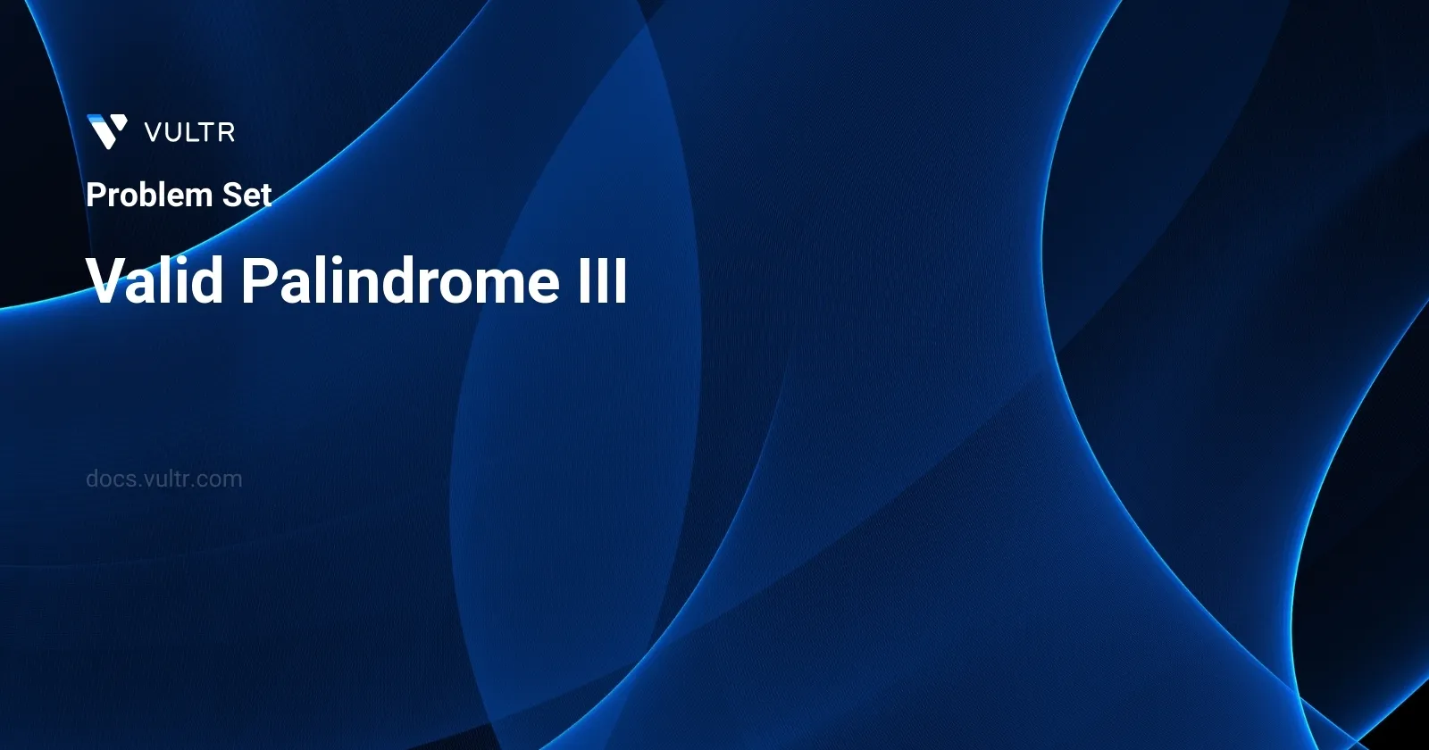 Valid Palindrome III header image