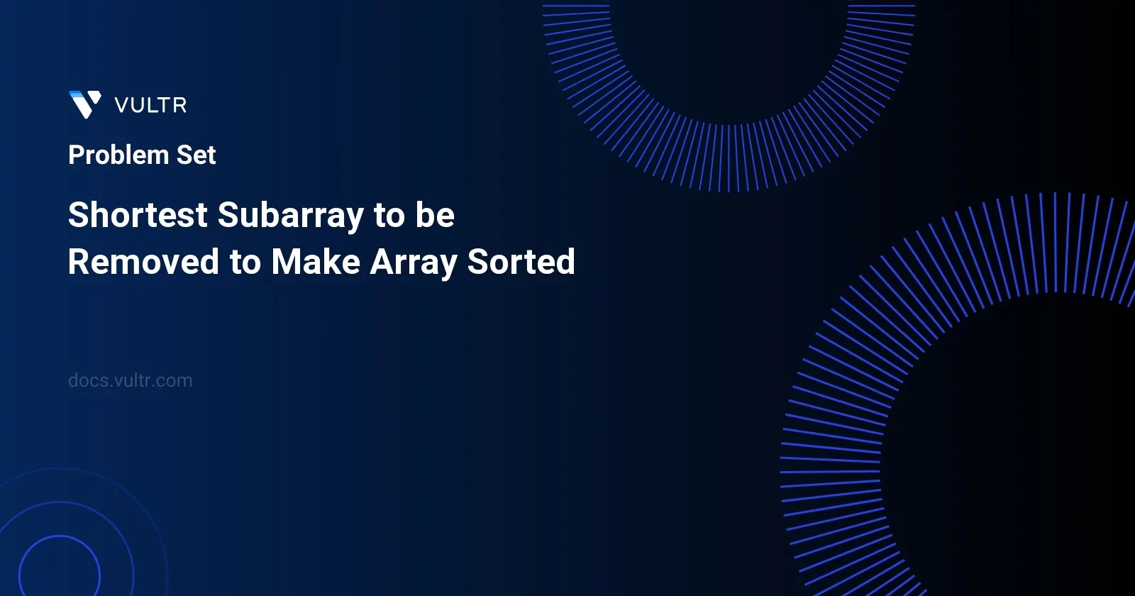 Shortest Subarray to be Removed to Make Array Sorted header image