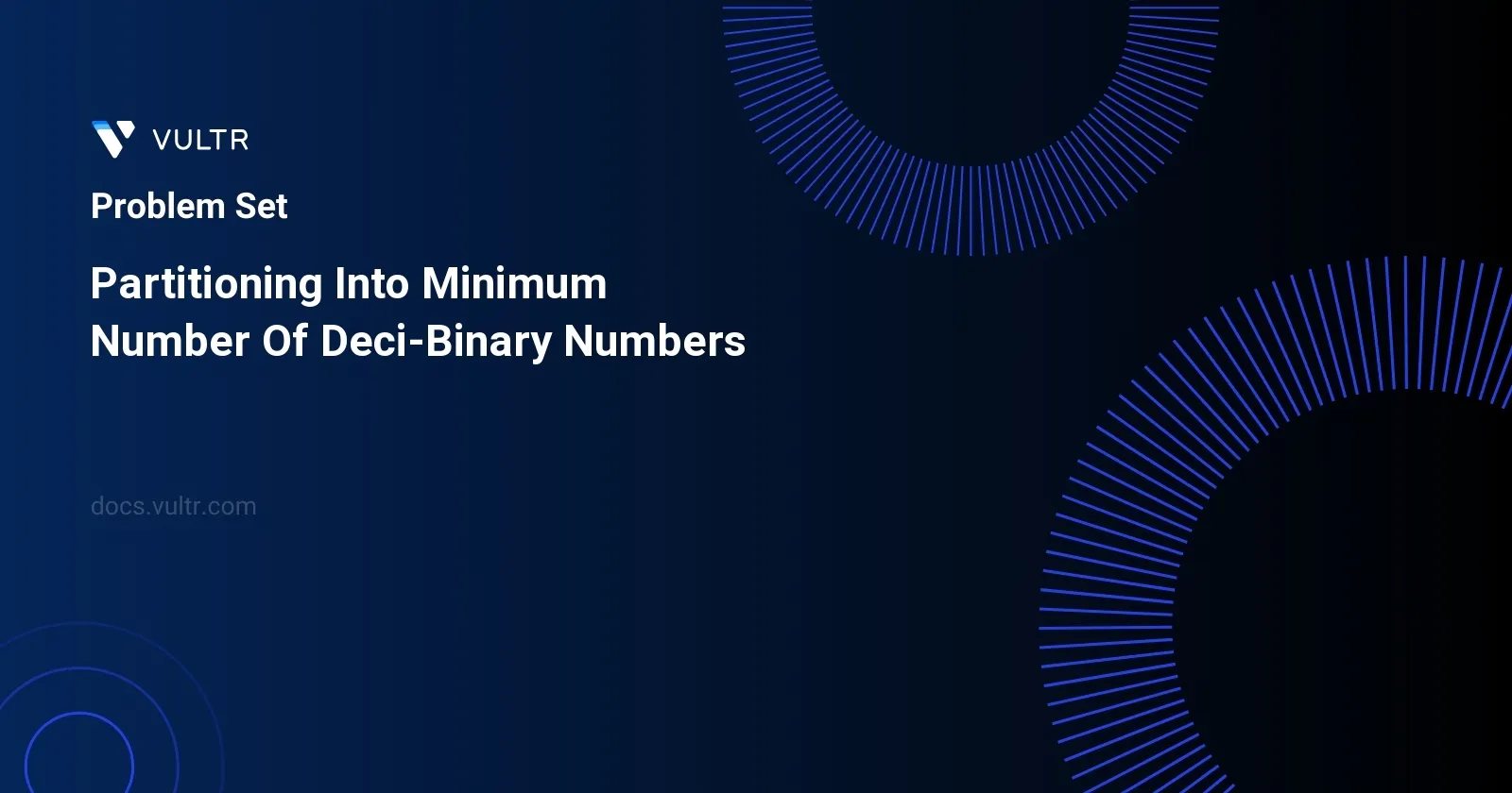 Partitioning Into Minimum Number Of Deci-Binary Numbers header image