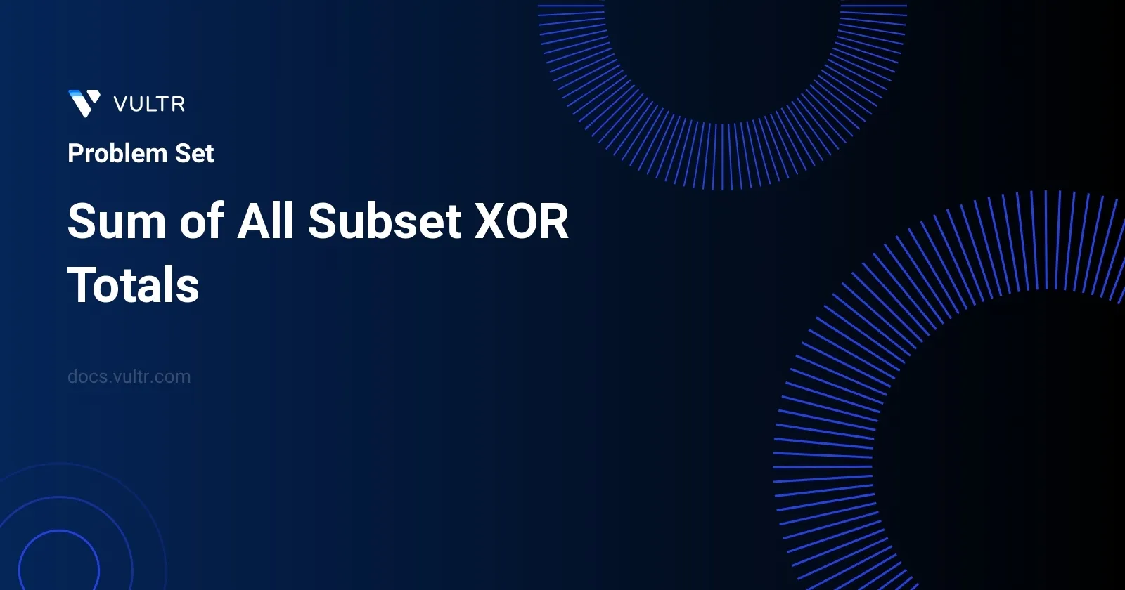Sum of All Subset XOR Totals header image