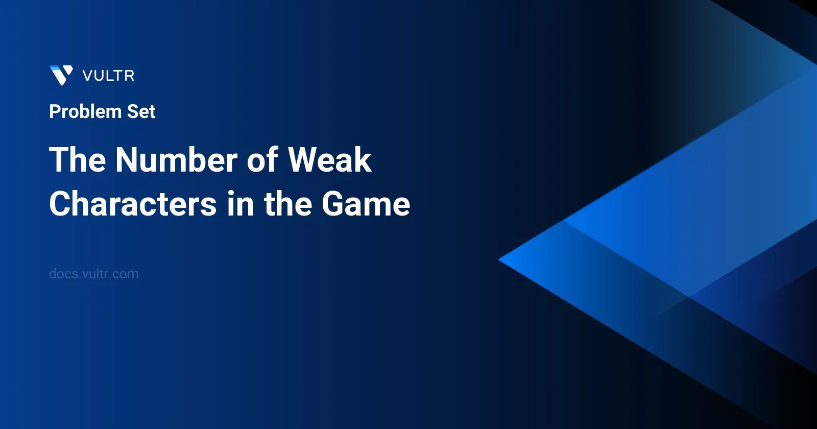 The Number of Weak Characters in the Game header image