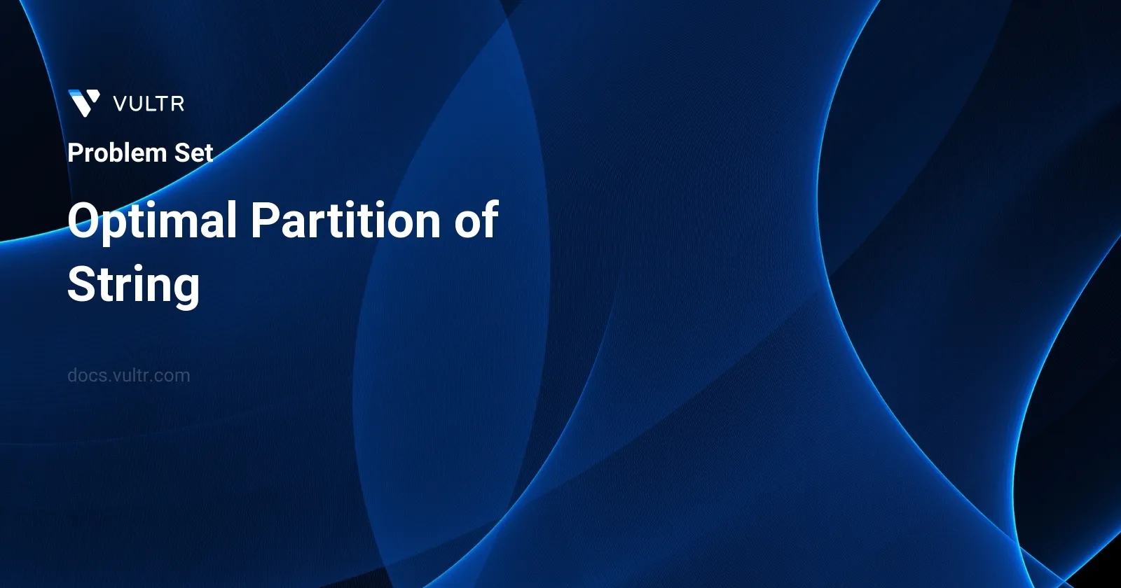 Optimal Partition of String header image