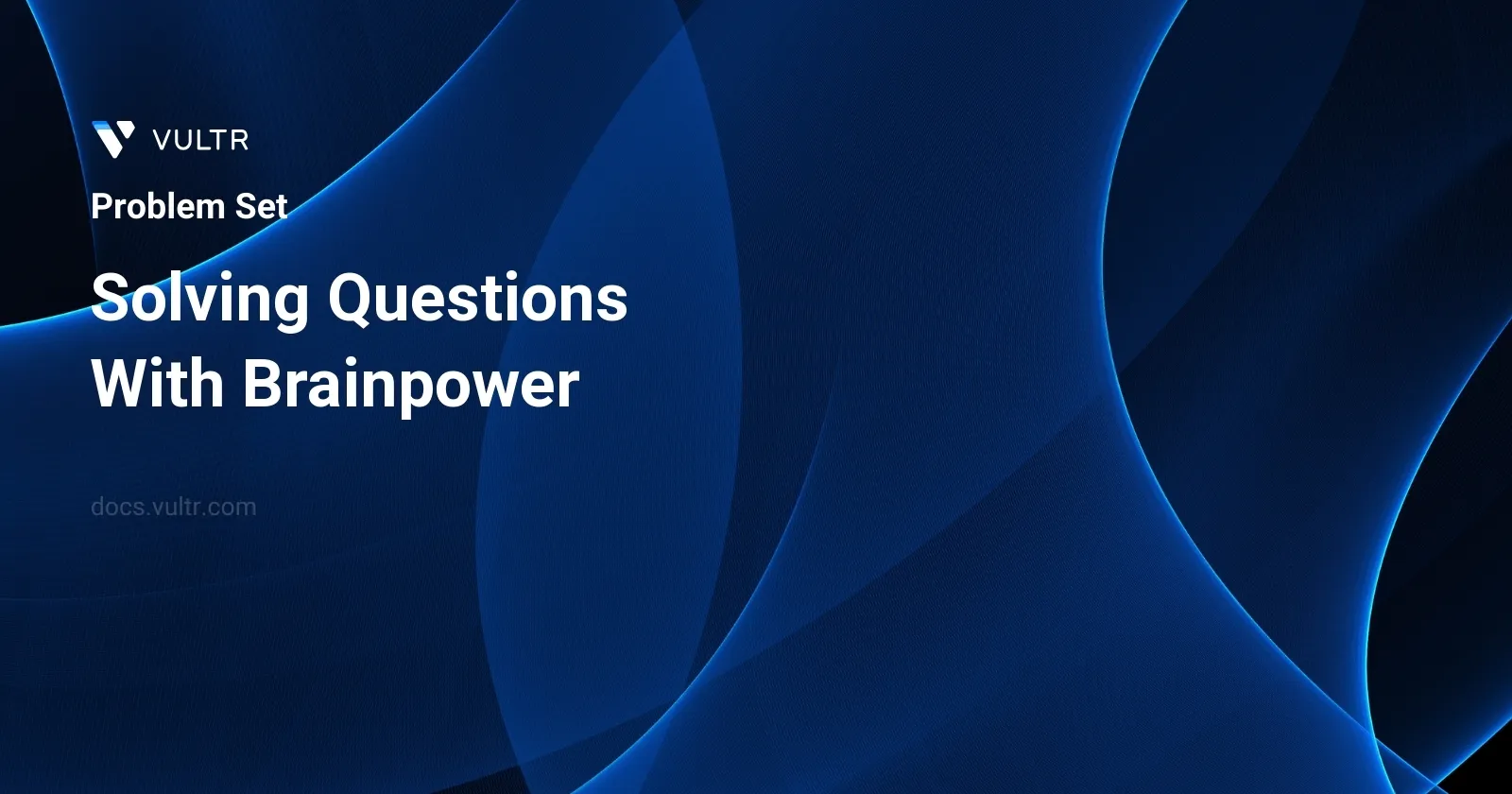 Solving Questions With Brainpower header image