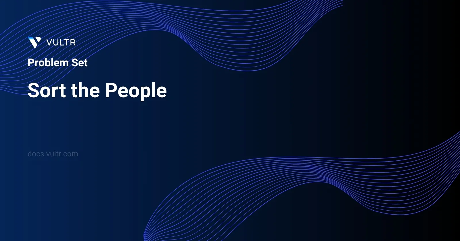 Sort the People header image