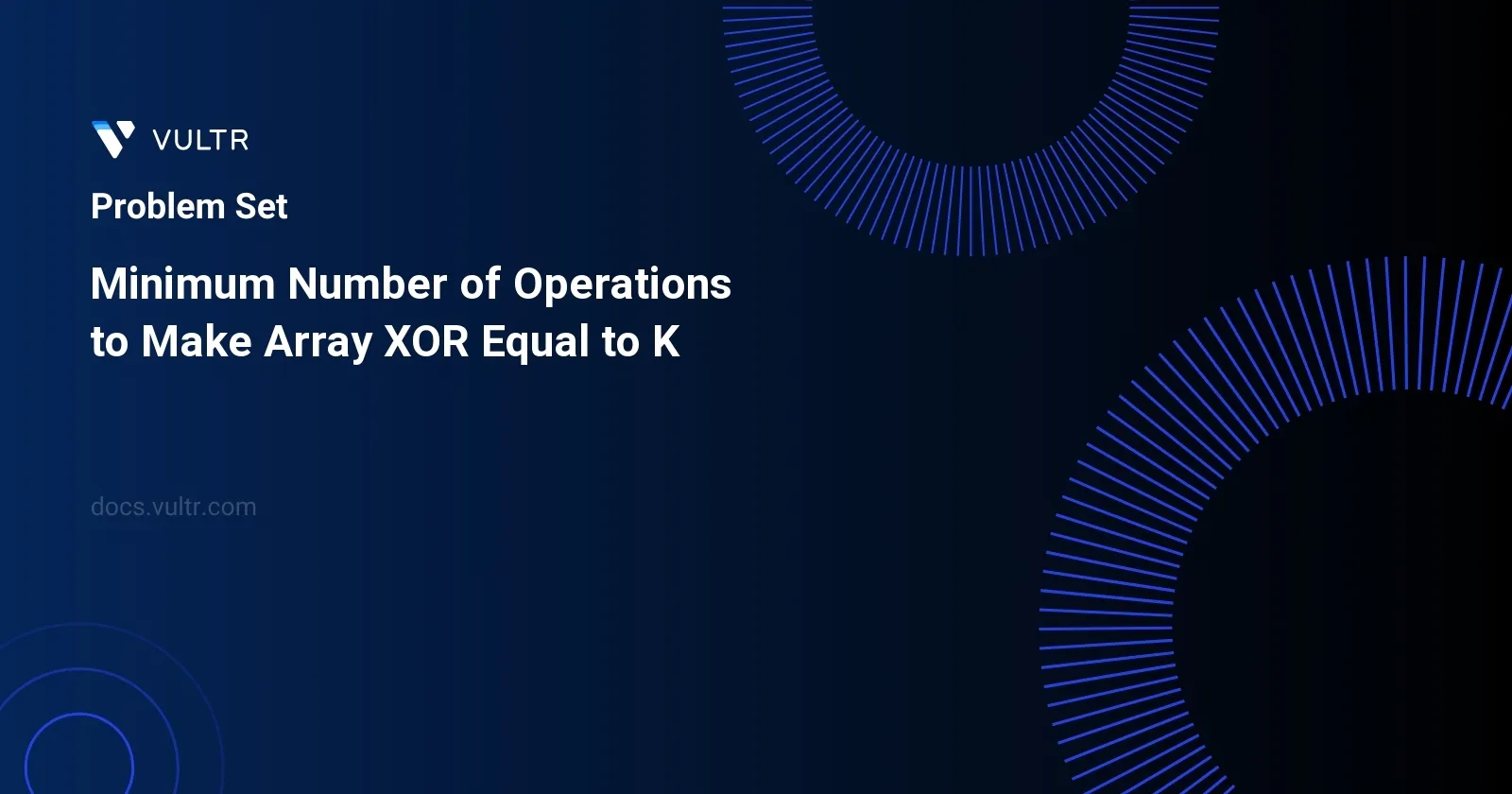 Minimum Number of Operations to Make Array XOR Equal to K header image