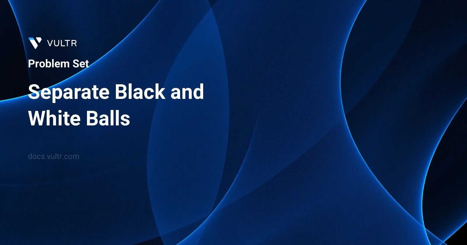 Separate Black and White Balls header image