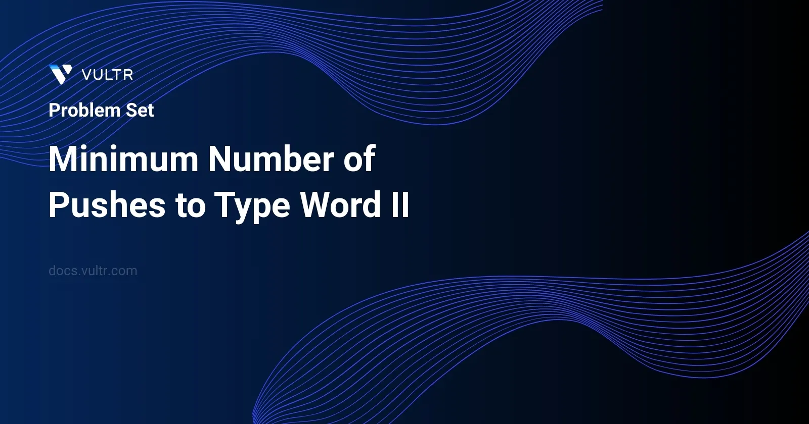 Minimum Number of Pushes to Type Word II header image