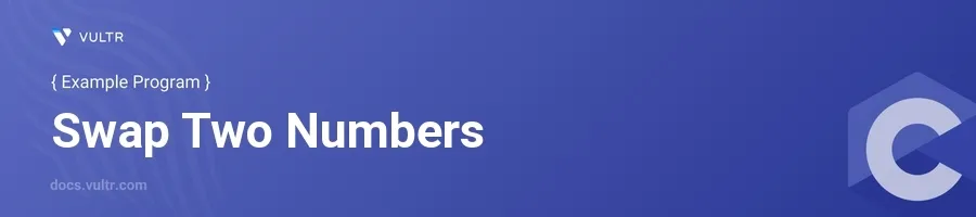 Swap two numbers header image