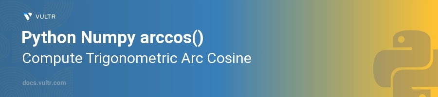 arccos() header image