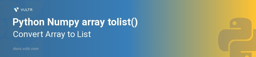 tolist() header image