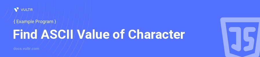 Find ascii value of character header image