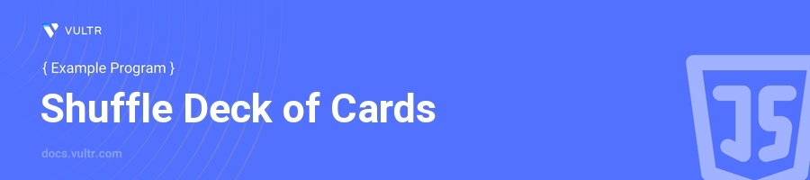 Shuffle deck of cards header image