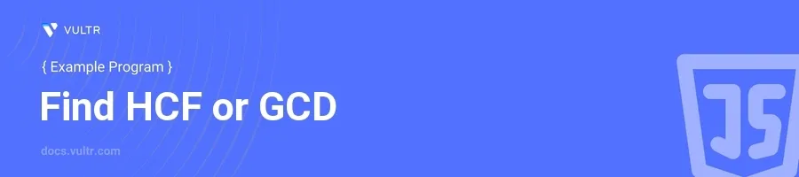 Find hcf or gcd header image