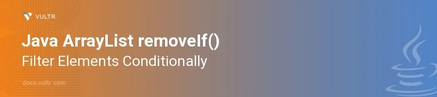 removeIf() header image