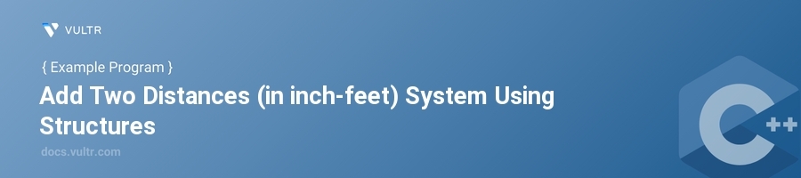 Add two distances (in inch-feet) system using structures header image