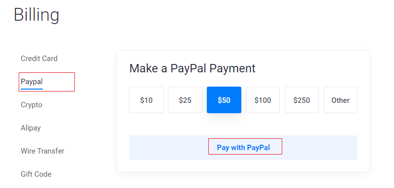 Pay with PayPal