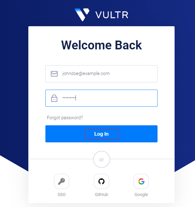 Visit the Vultr Customer Portal