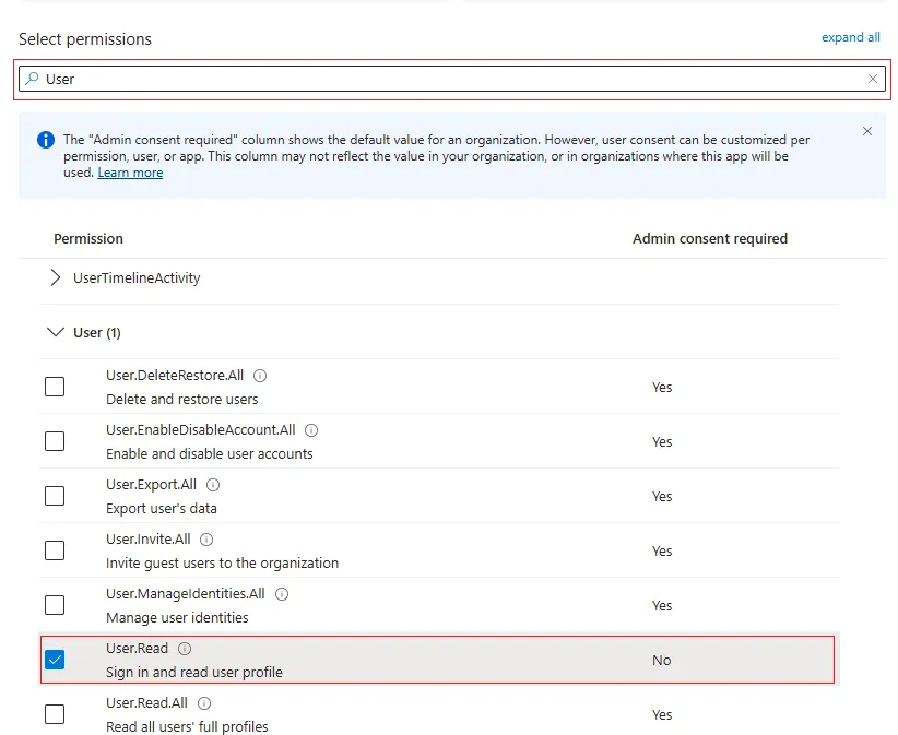 Azure User Permissions