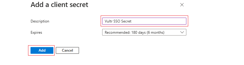 Azure Client Secret Details