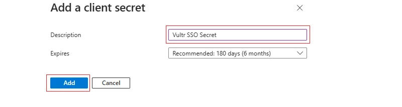 Azure Client Secret Details