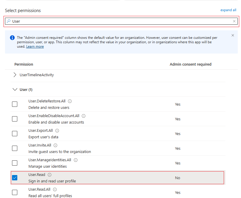 Azure User Permissions