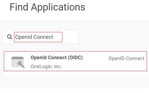 Find OpenId Connect