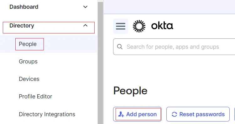 Add Okta User