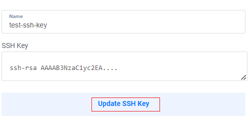 SSH Key Details