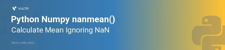 nanmean() header image