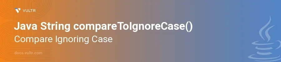 compareToIgnoreCase() header image