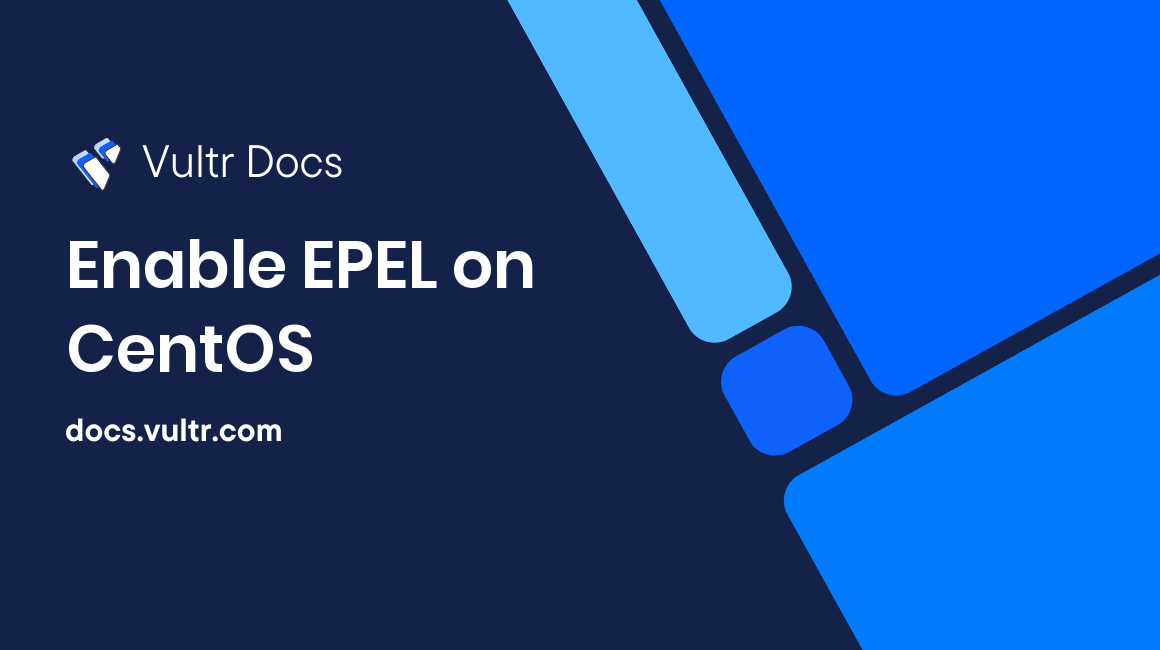 Enable EPEL on CentOS header image